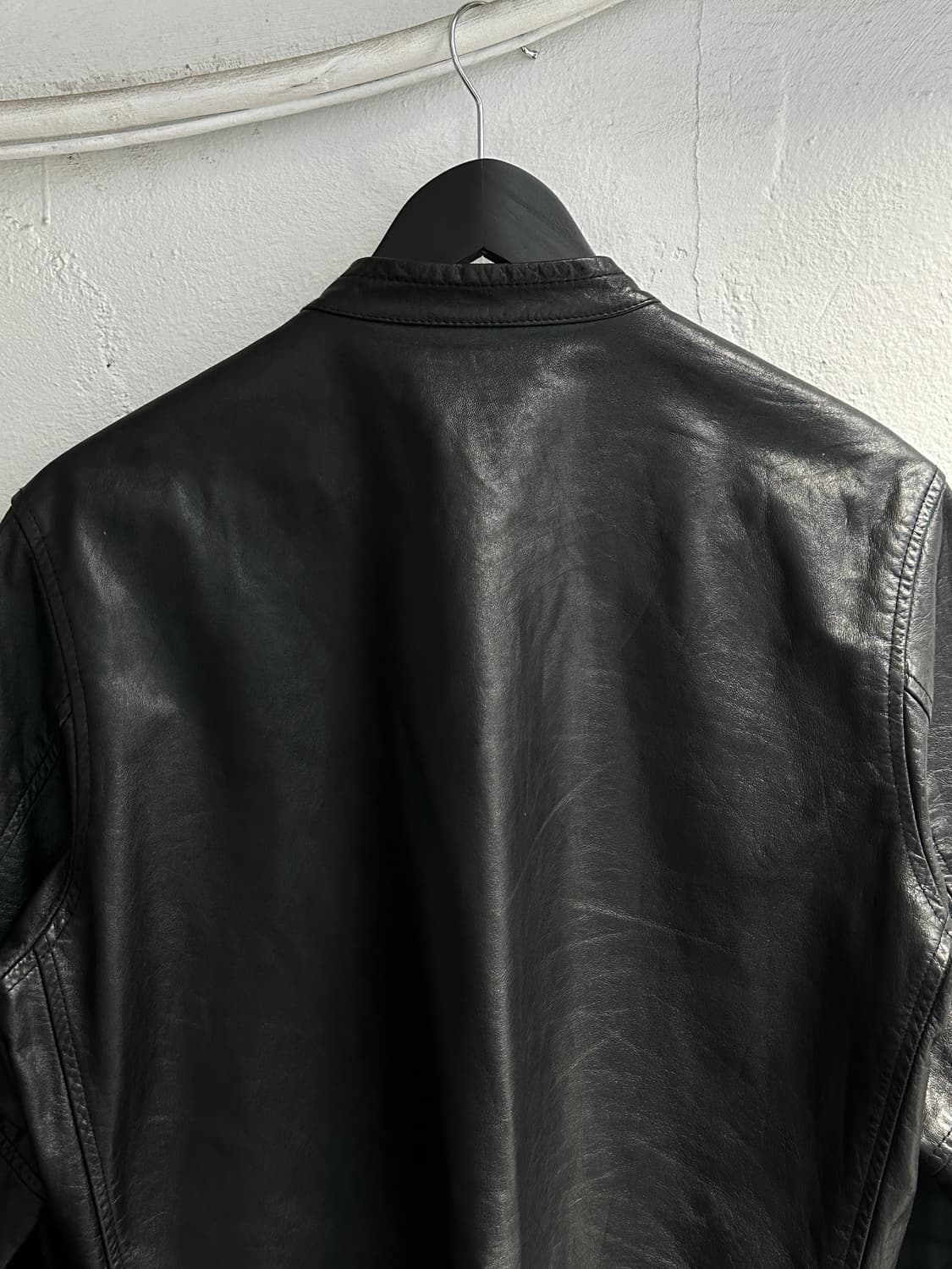 아르마니 레더 카페레이서 자켓 빈티지 레더 자켓 상품이미지6