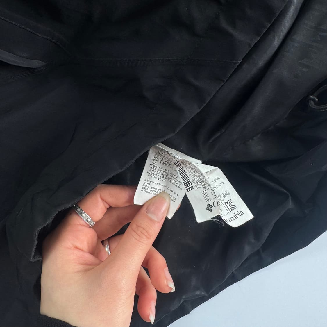 Columbia 콜롬비아 이중 지퍼 블랙 바람막이 상품이미지8