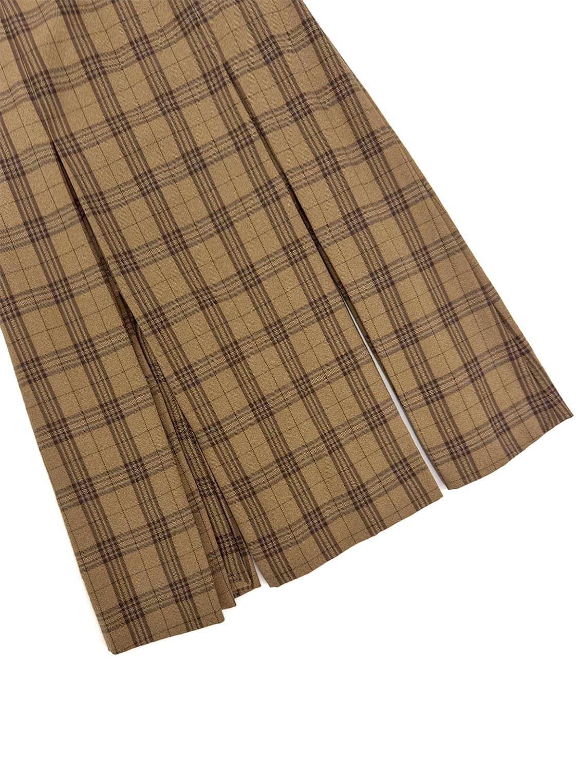 Auralee Checked Pleated Skirt/1 상품이미지3