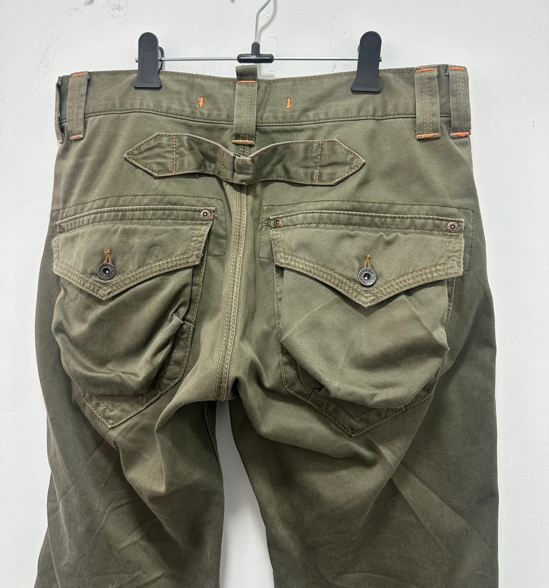 EDWIN flare back strap khaki pants 상품이미지6