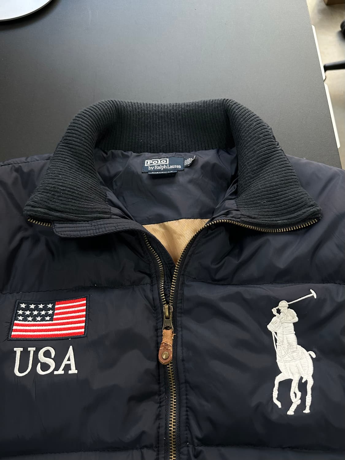 폴로랄프로렌 US성조기 빅포니 넘버링 푸퍼자켓2XL 상품이미지9
