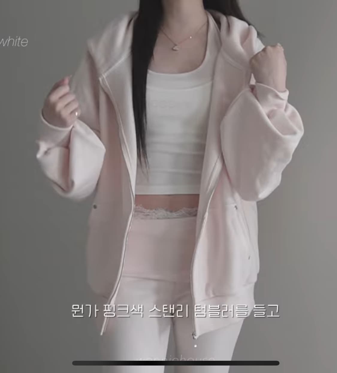 미개봉0) 클리시어 쉬어 로맨스 오버사이즈 후드집업🎀 상품이미지1
