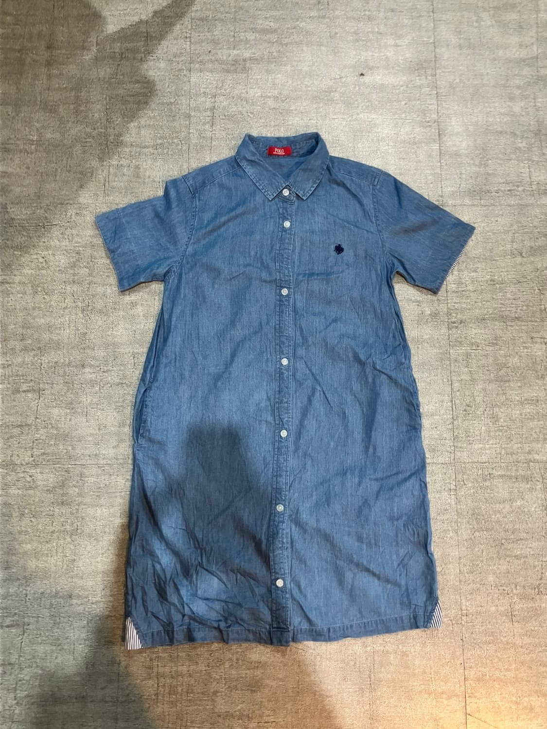 Polo 폴로랄프로렌 반팔 데님 롱원피스 상품이미지1