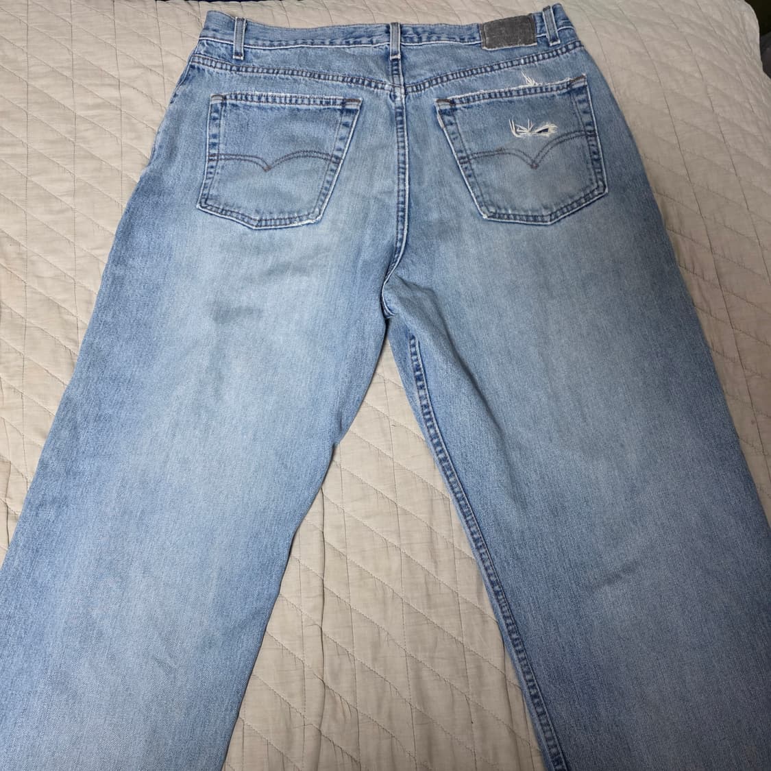 [38X32] 90s 리바이스 실버탭 연청 스트레이트 루즈핏 - 나이스 상품이미지7