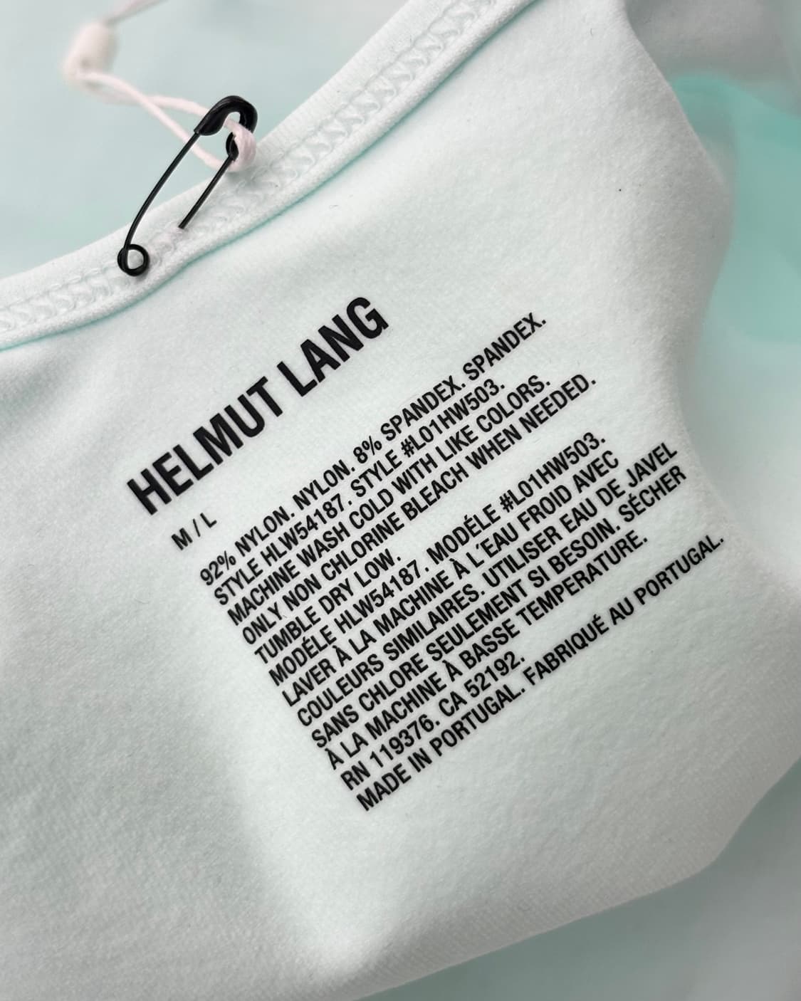 HelmutLang 헬무트랭 우먼 블루 컷아웃 심리스 탱크탑  상품이미지3