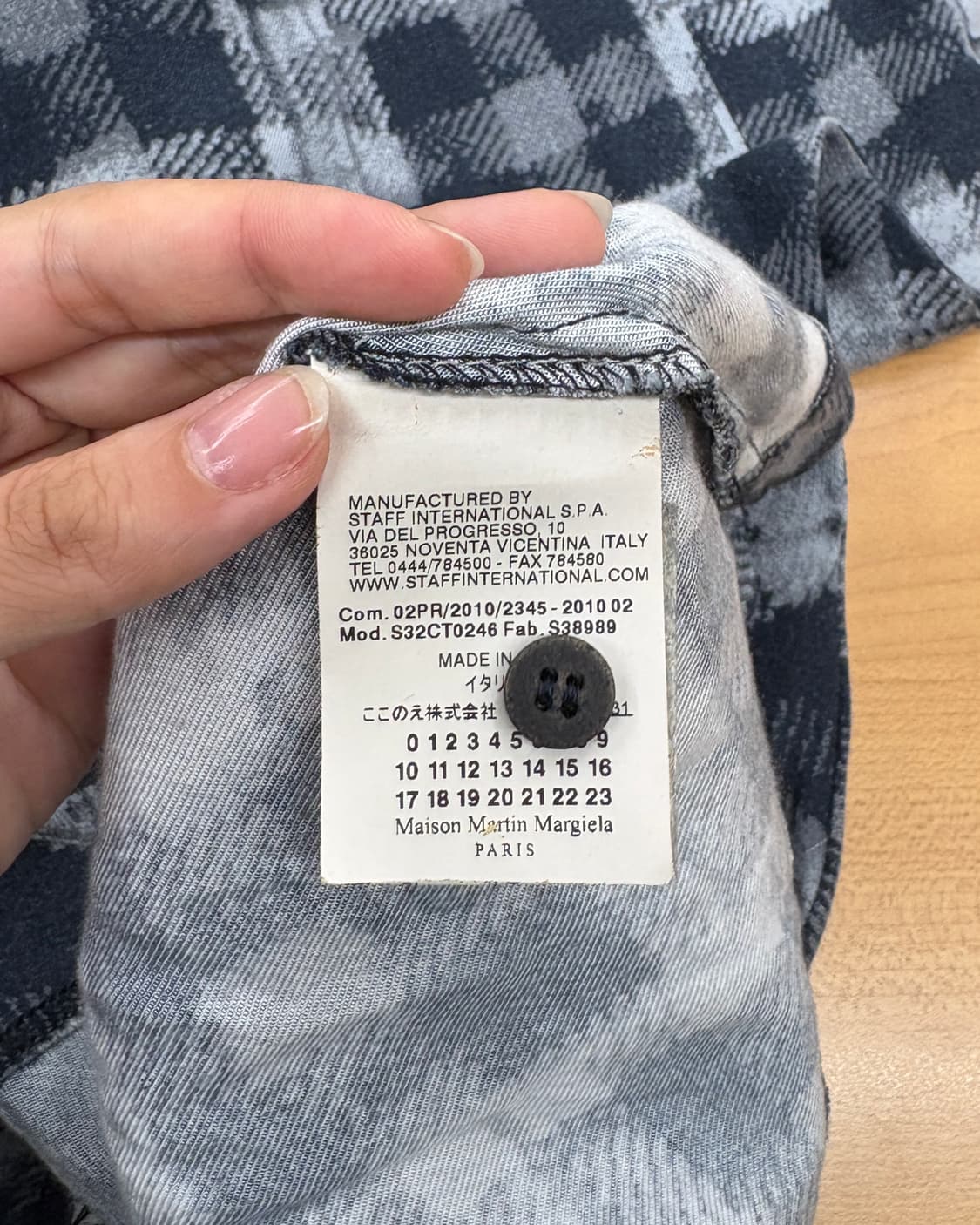 MM6 그레이 체크 레이온 언밸런스 원피스 상품이미지8