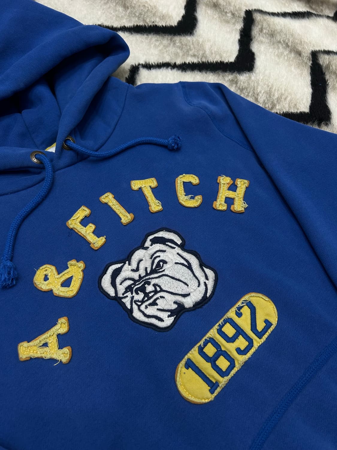 [M]아베크롬비 스펠아웃 후드/블루/기모 상품이미지1