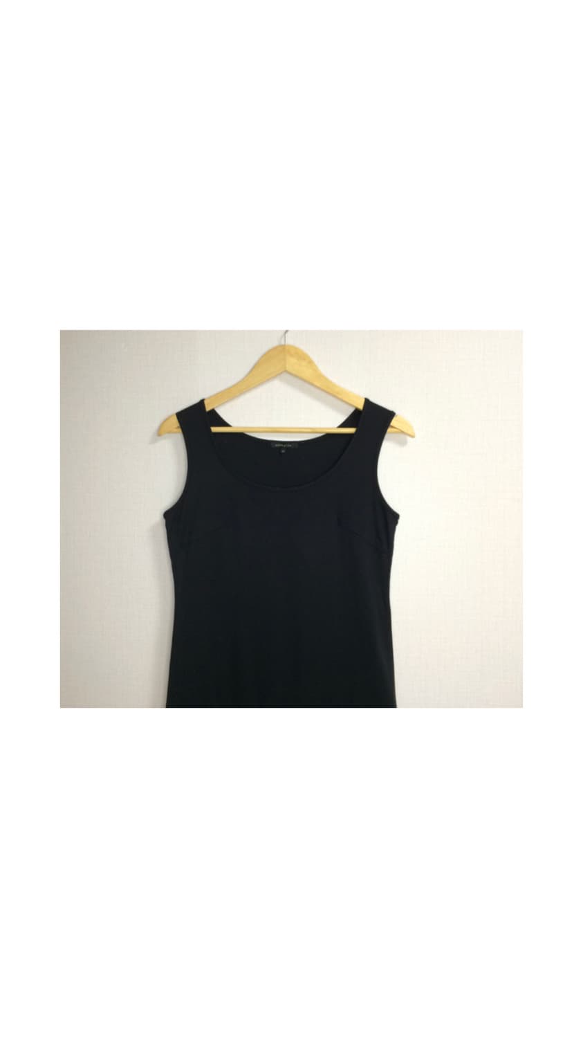 빈티지 블랙 겹프릴 레이어드 나시 원피스 상품이미지3