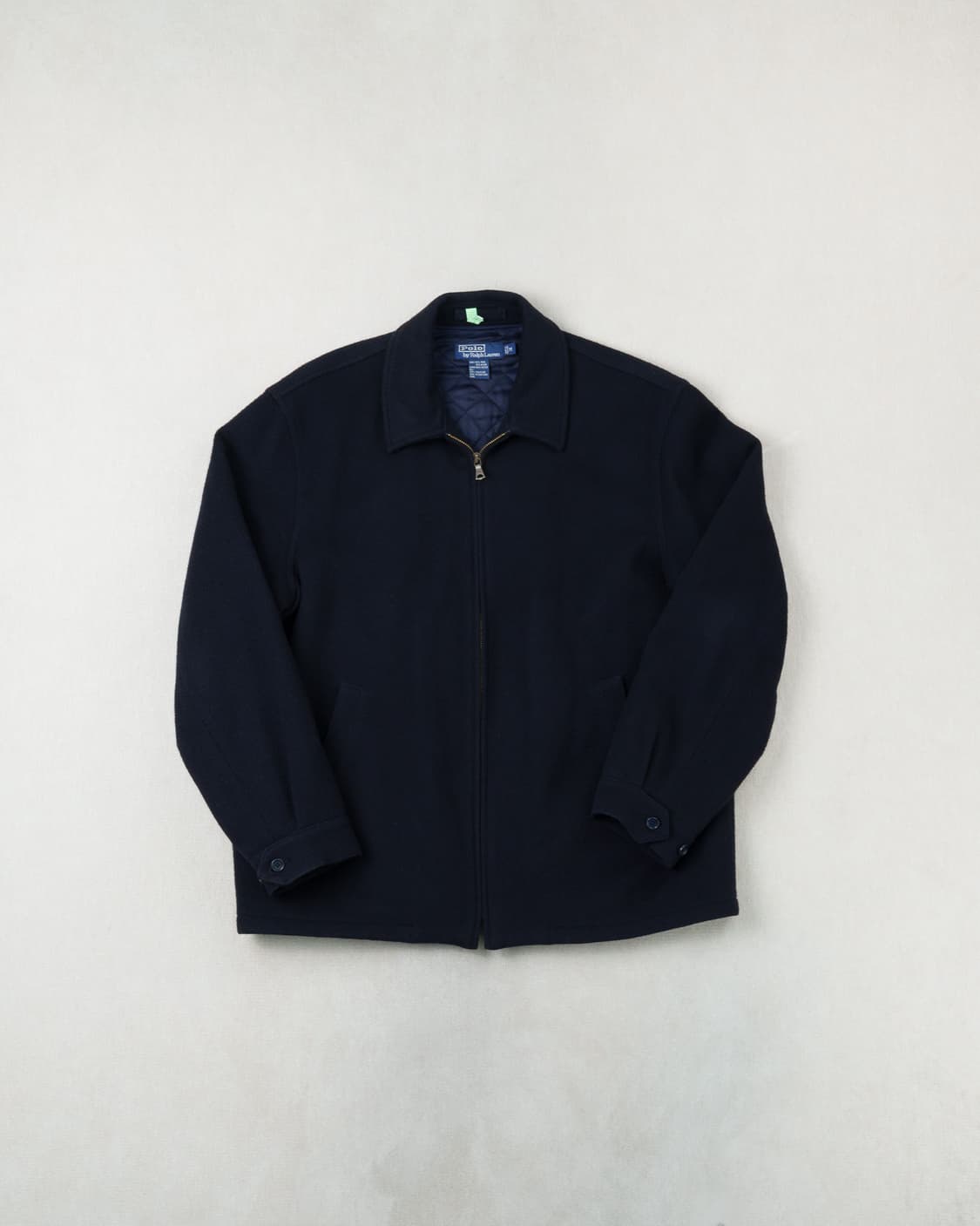 (M) 빈티지 폴로 울 블루종 자켓 상품이미지1