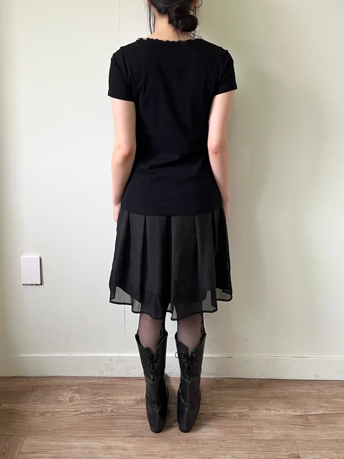 sutfeso 블랙 드로잉 티셔츠 상품이미지10