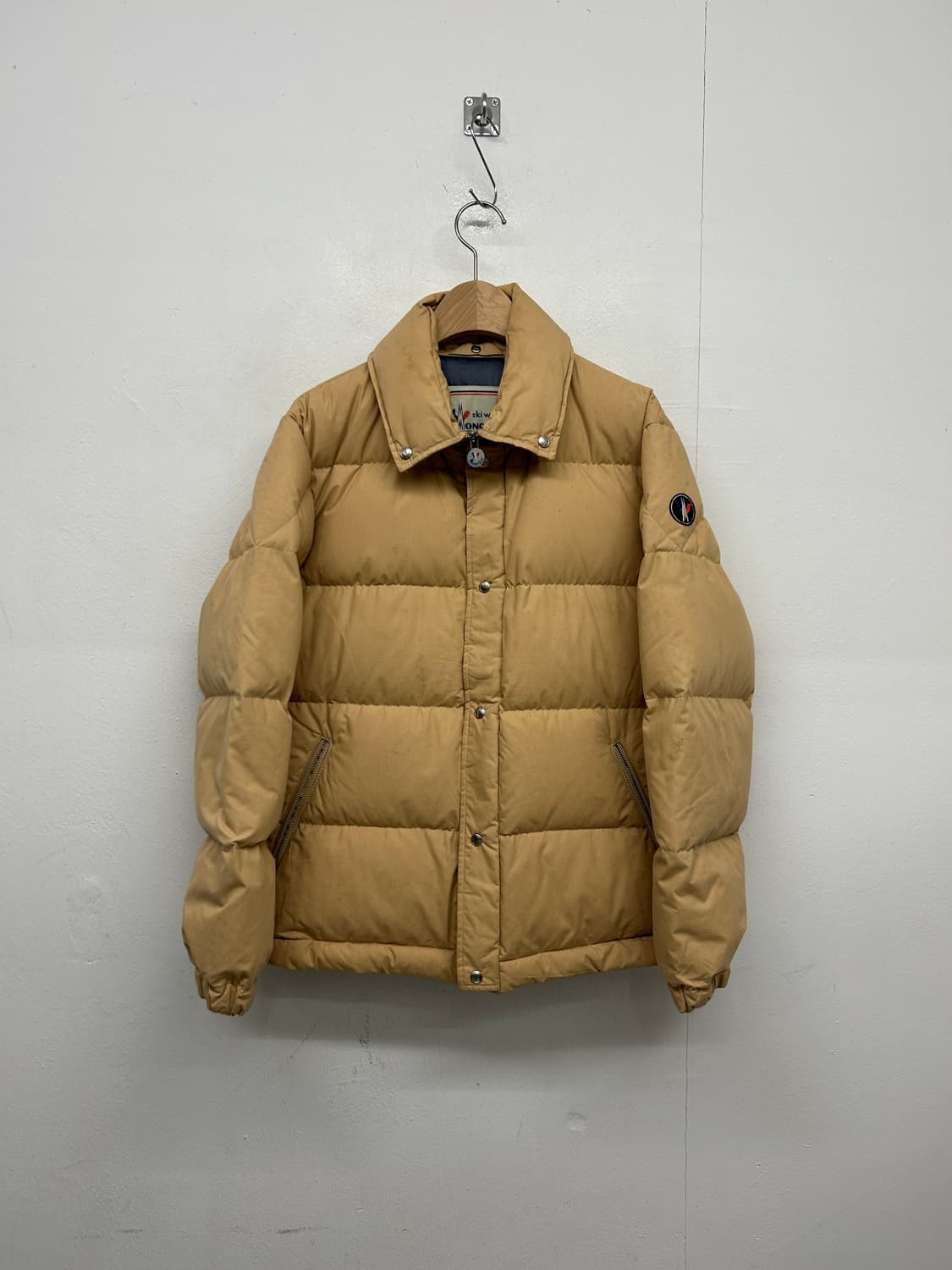 80s 아식스 몽클레어 베이지 패딩 상품이미지1