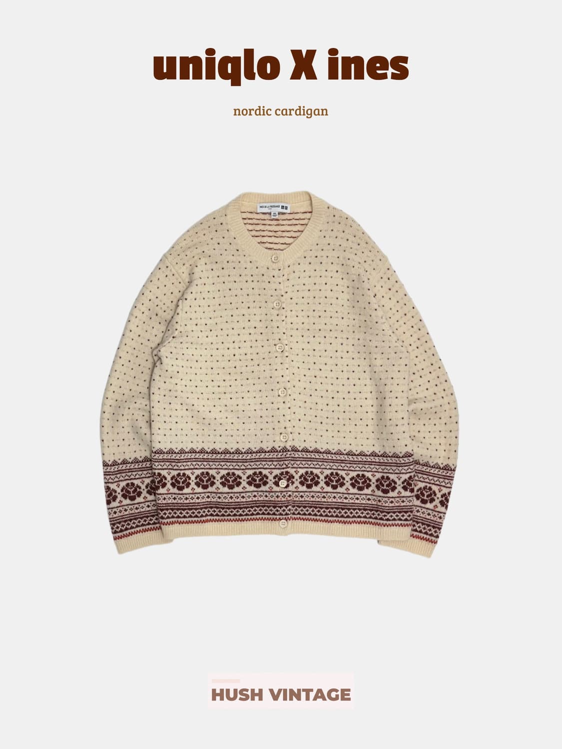 유니클로 X 이네스 노르딕 니트 가디건 상품이미지1