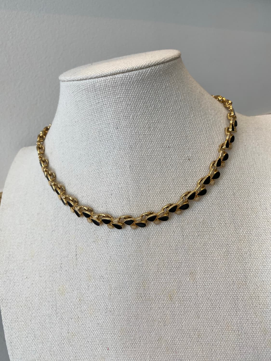 빈티지 아이보리 블랙 초커 목걸이 상품이미지7