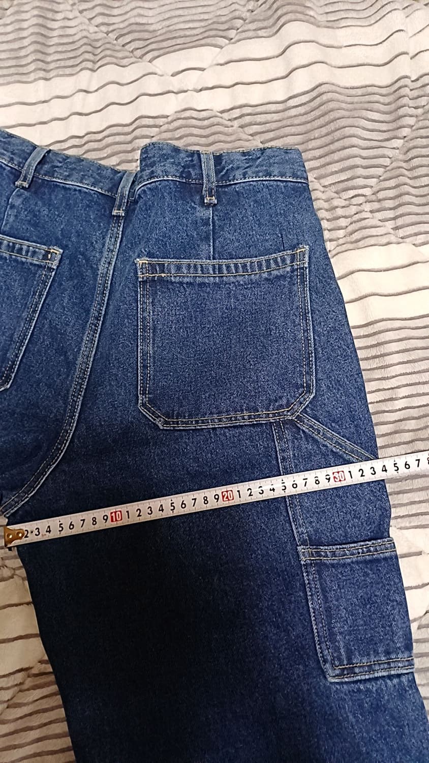 탑텐 와이드청바지 실측33인치 기장106 상품이미지7