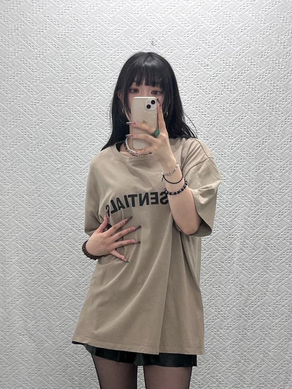 피어 오브 갓 에센셜 빈티지 오버핏 오트밀 반팔티 XL C12050 상품이미지2