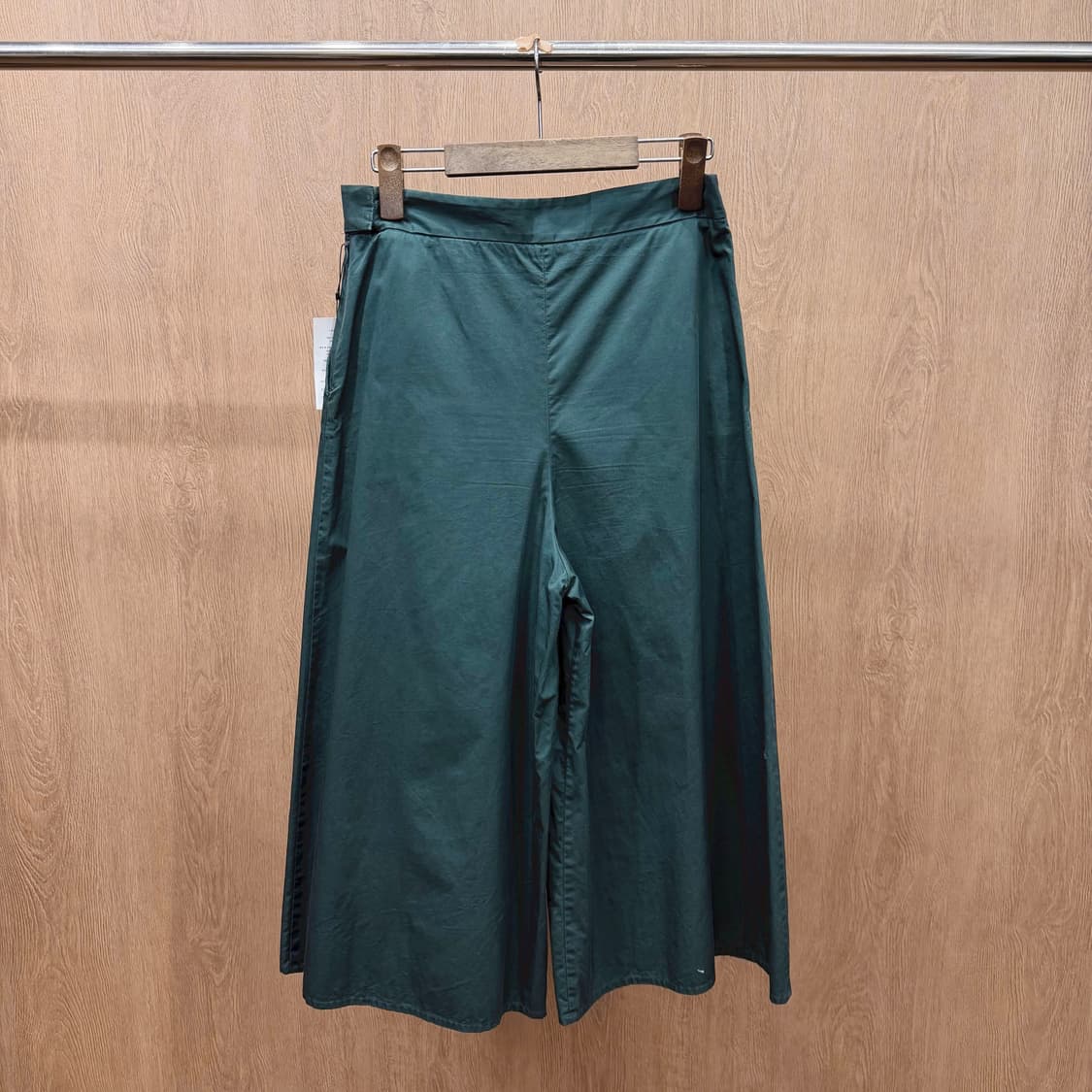 코스 코튼 스커트 팬츠 사이드 히든 지퍼 디테일 와이드핏 딥그린 상품이미지3