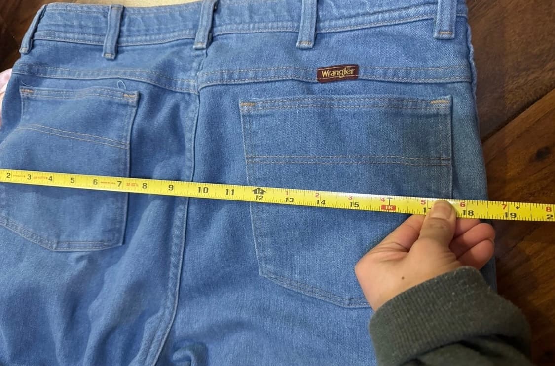 1970-80 빈티지 랭글러 청바지 36x29 made in USA 상품이미지9