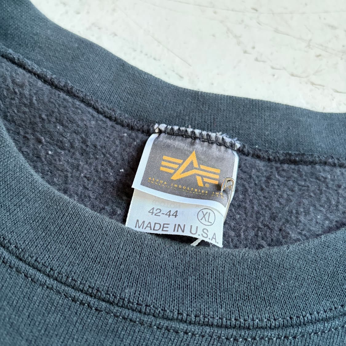 알파 인더스트리 USA 빈티지 스웻셔츠 XL 상품이미지5