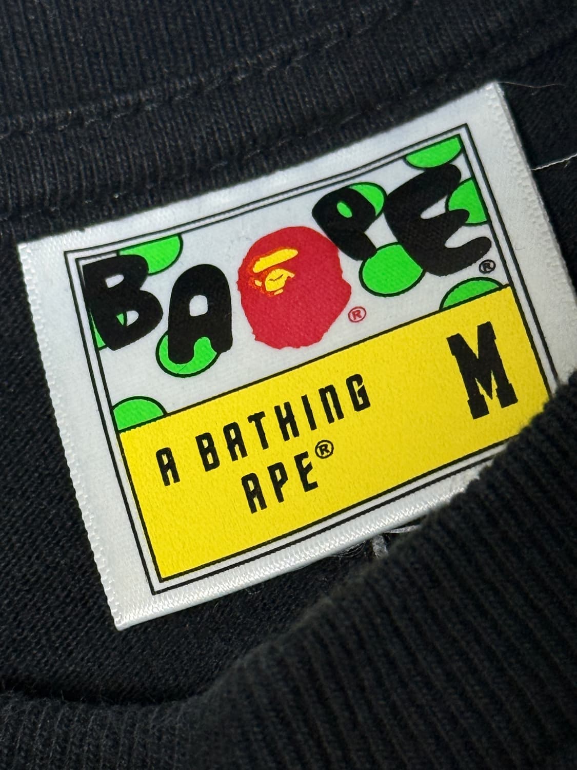 베이프 반팔 블랙 M 상품이미지4