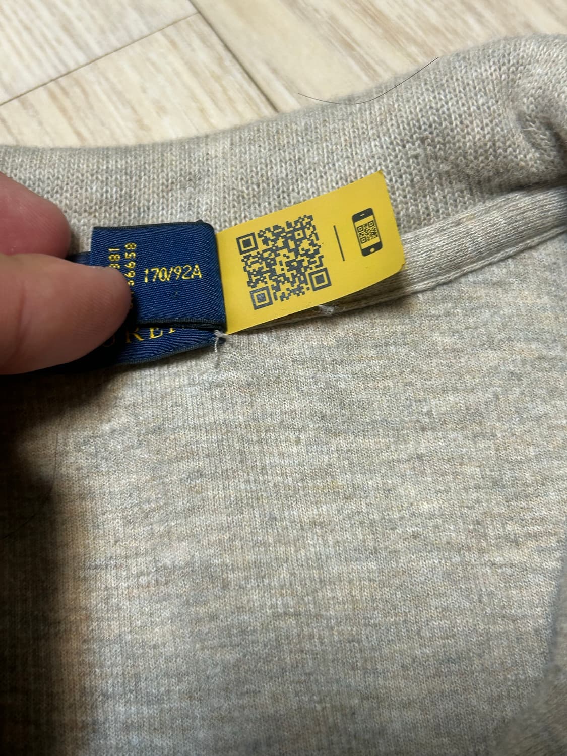 폴로 qr 반집업 니트 상품이미지3