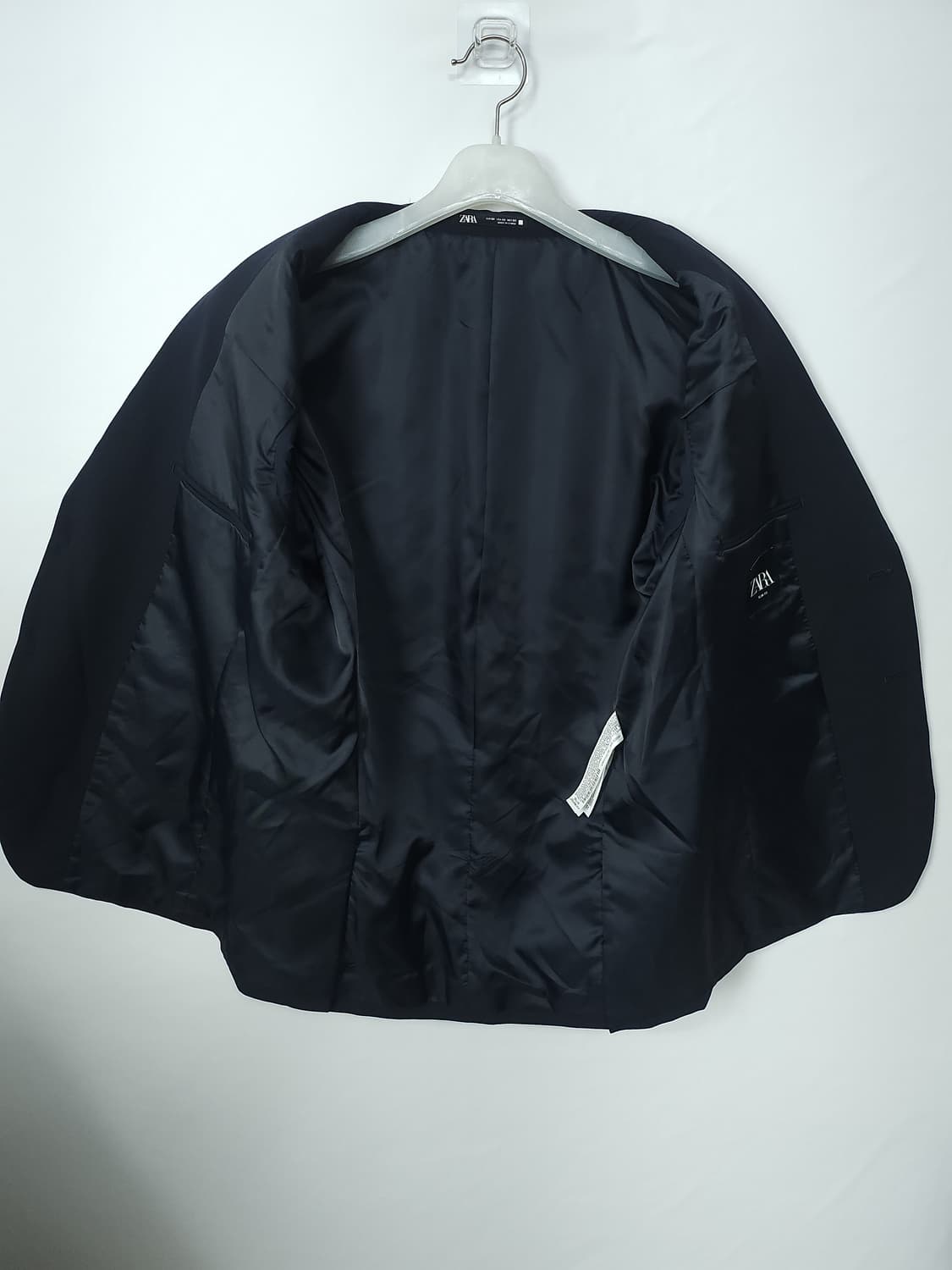  ZARA 슬림핏 블레이저 자켓 네이비 100 L 새제품급 상품이미지6