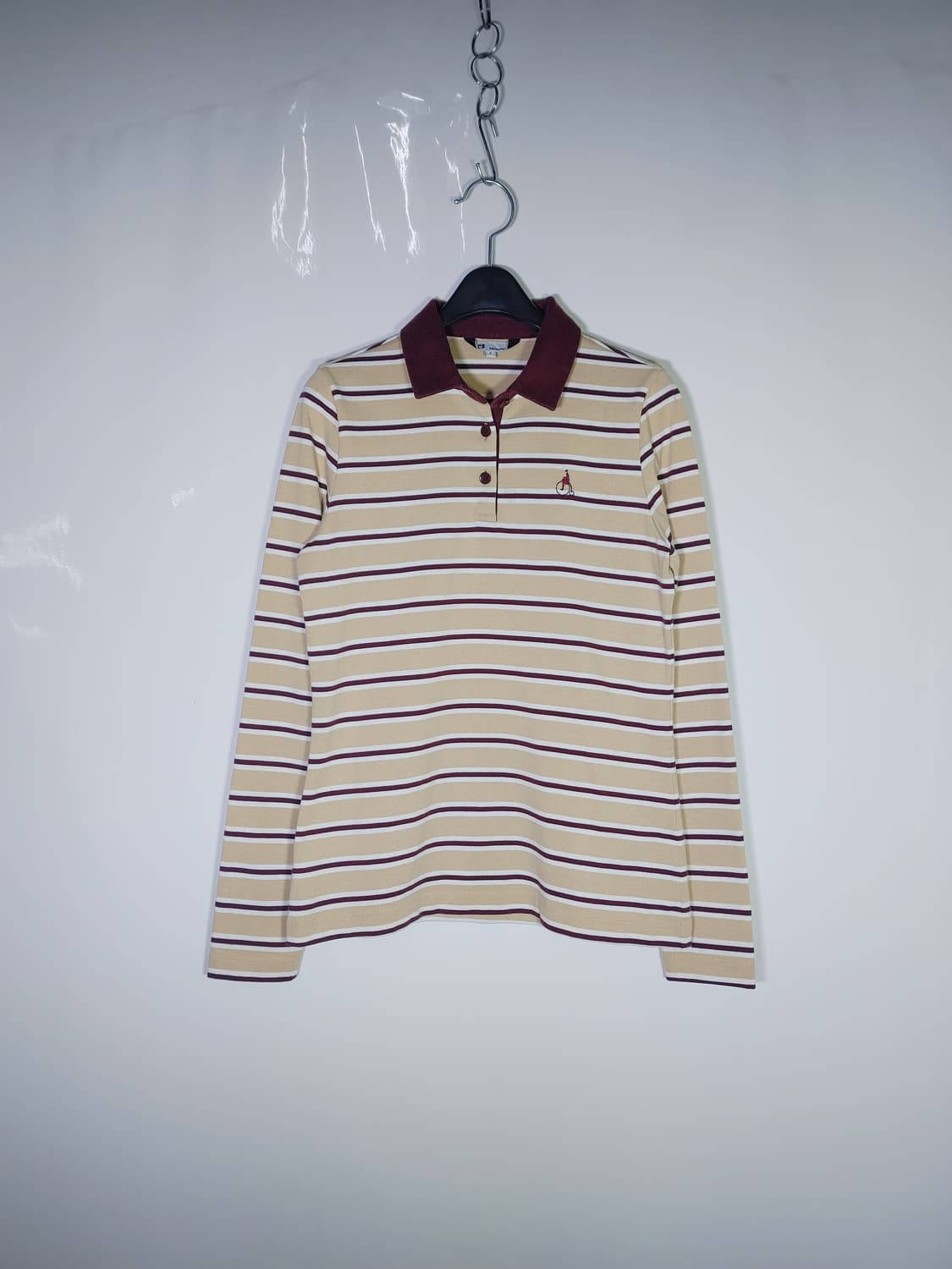 BEANPOLE 빈폴 카라배색 긴팔 카라티 상품이미지1
