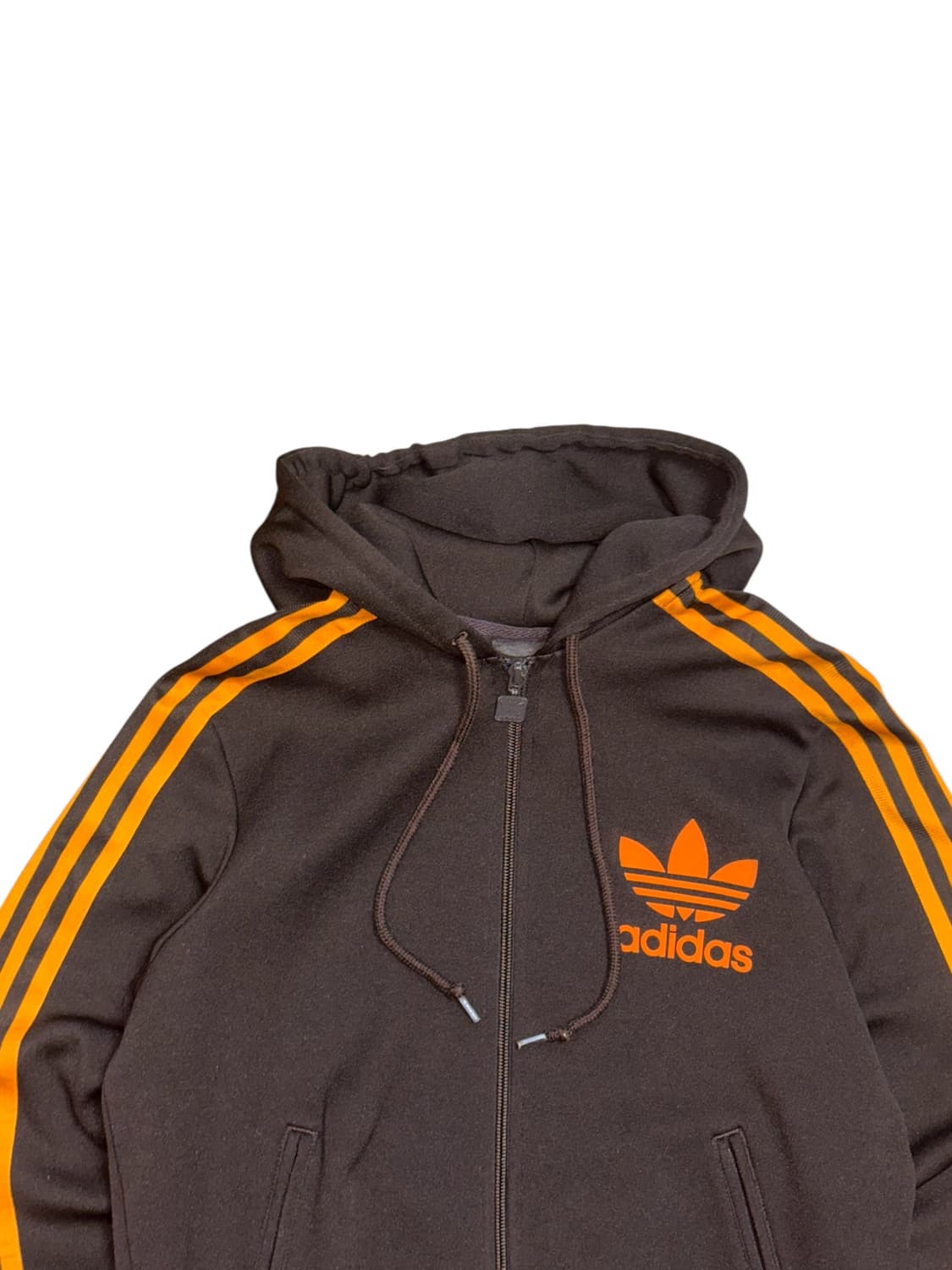 아디다스 딥브라운 (초코감귤) 후드 플락 후드져지  상품이미지5