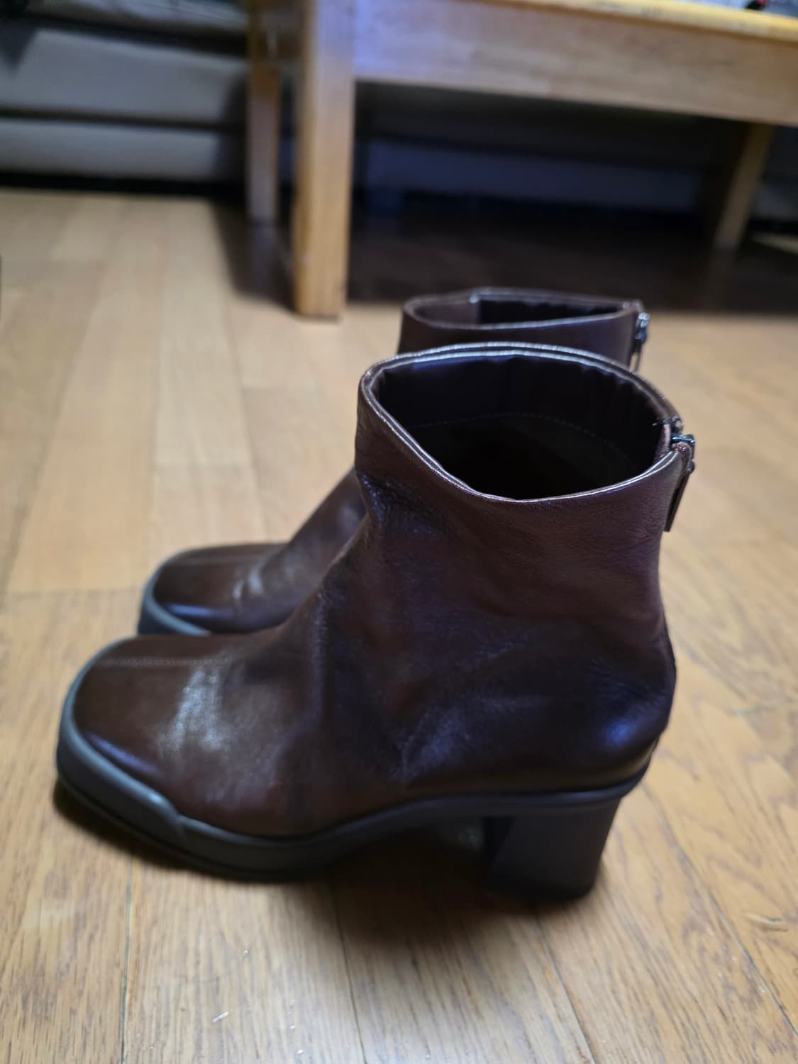 렉켄 여성 가죽 앵글 부츠 상품이미지2