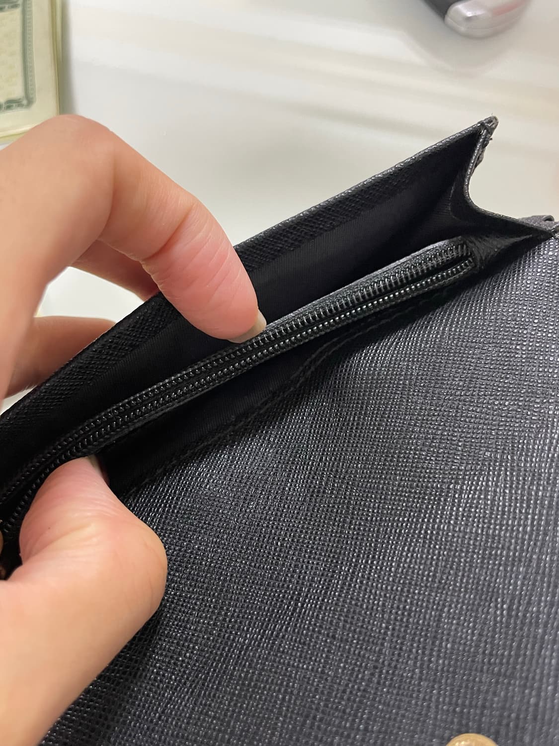 러브캣 검은색 지갑 상품이미지3