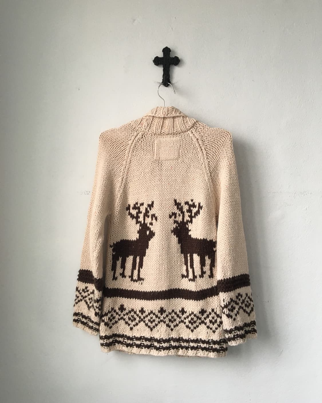 Dickies Nordic pattern knit cardigan 상품이미지3