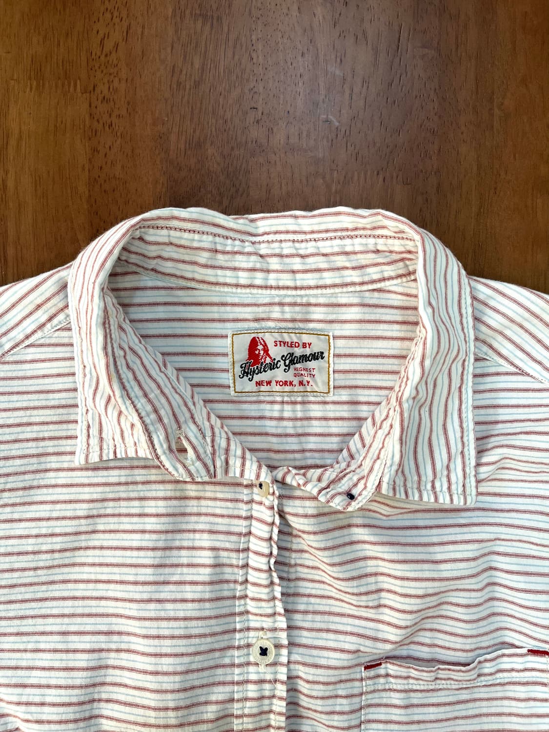 히스테릭 글래머 스트라이프 셔츠 상품이미지5