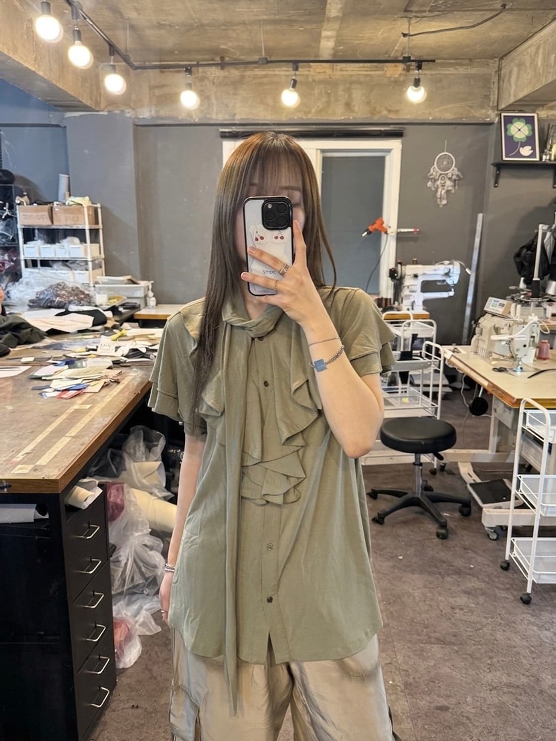 Lauren Ralph Lauren Ruffle Blouse 상품이미지2