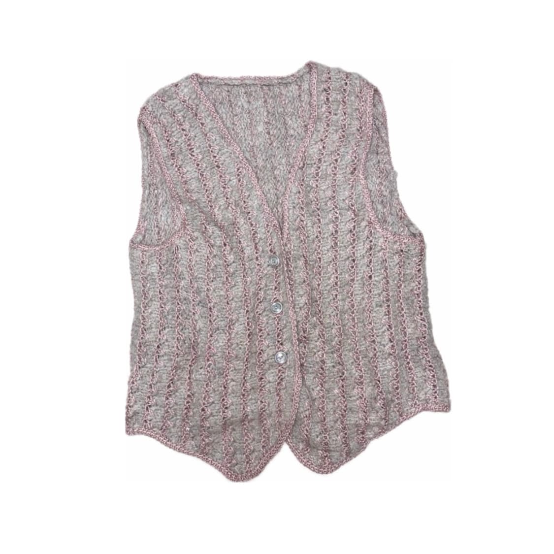 빈티지 니트 페어리 모리 조끼 라떼갸루 히메갸루 오네갸루 로걀 크루빈티지 상품이미지1