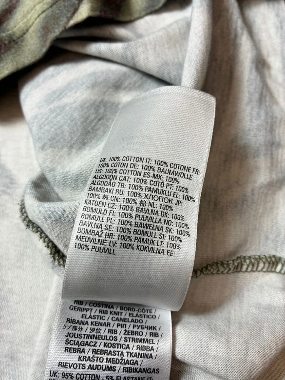 디젤 DIESEL 밀리터리 멀티 패턴 반팔 티셔츠 PN9160 상품이미지9