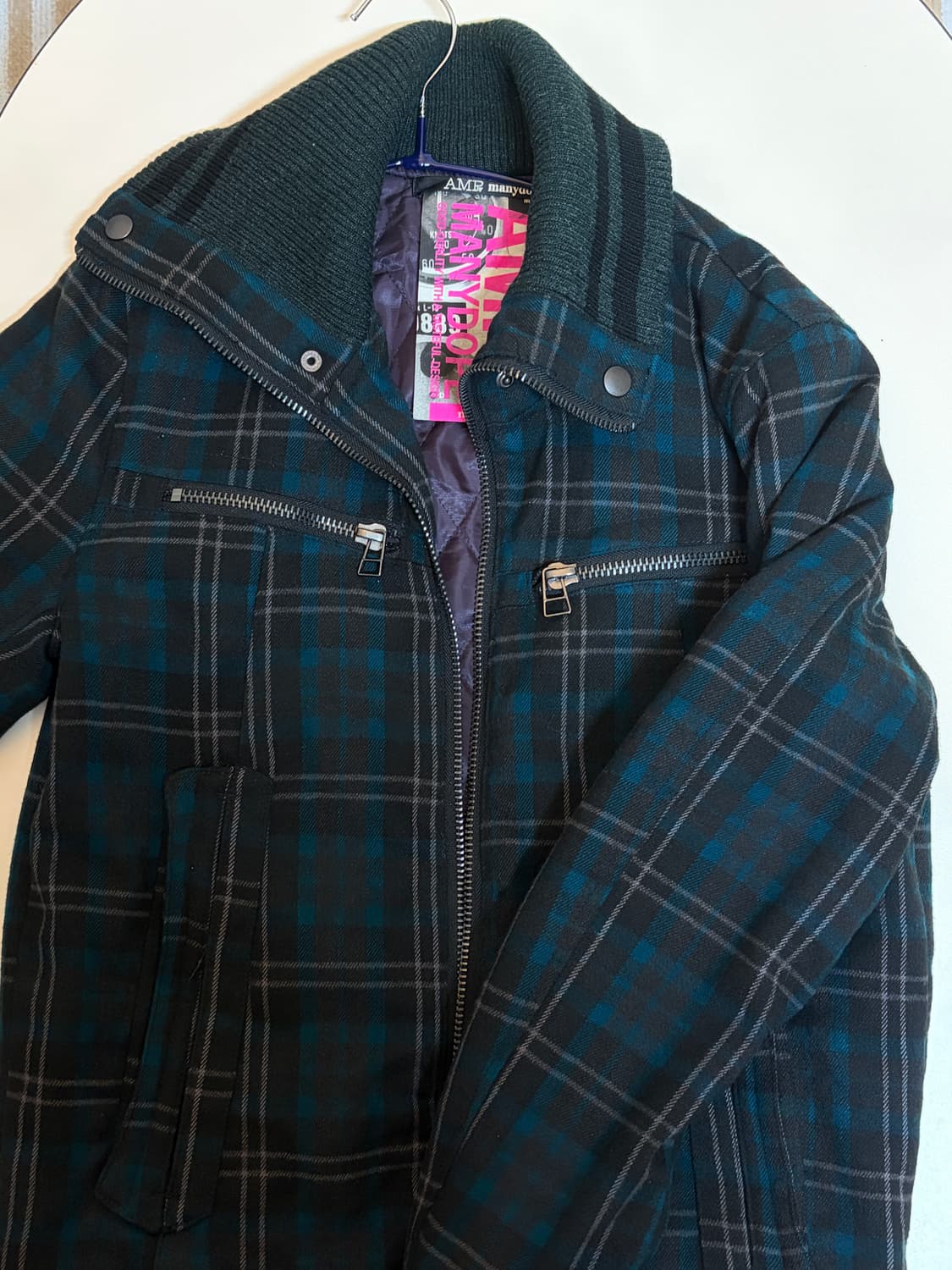 빈티지 체크 아우터 상품이미지1