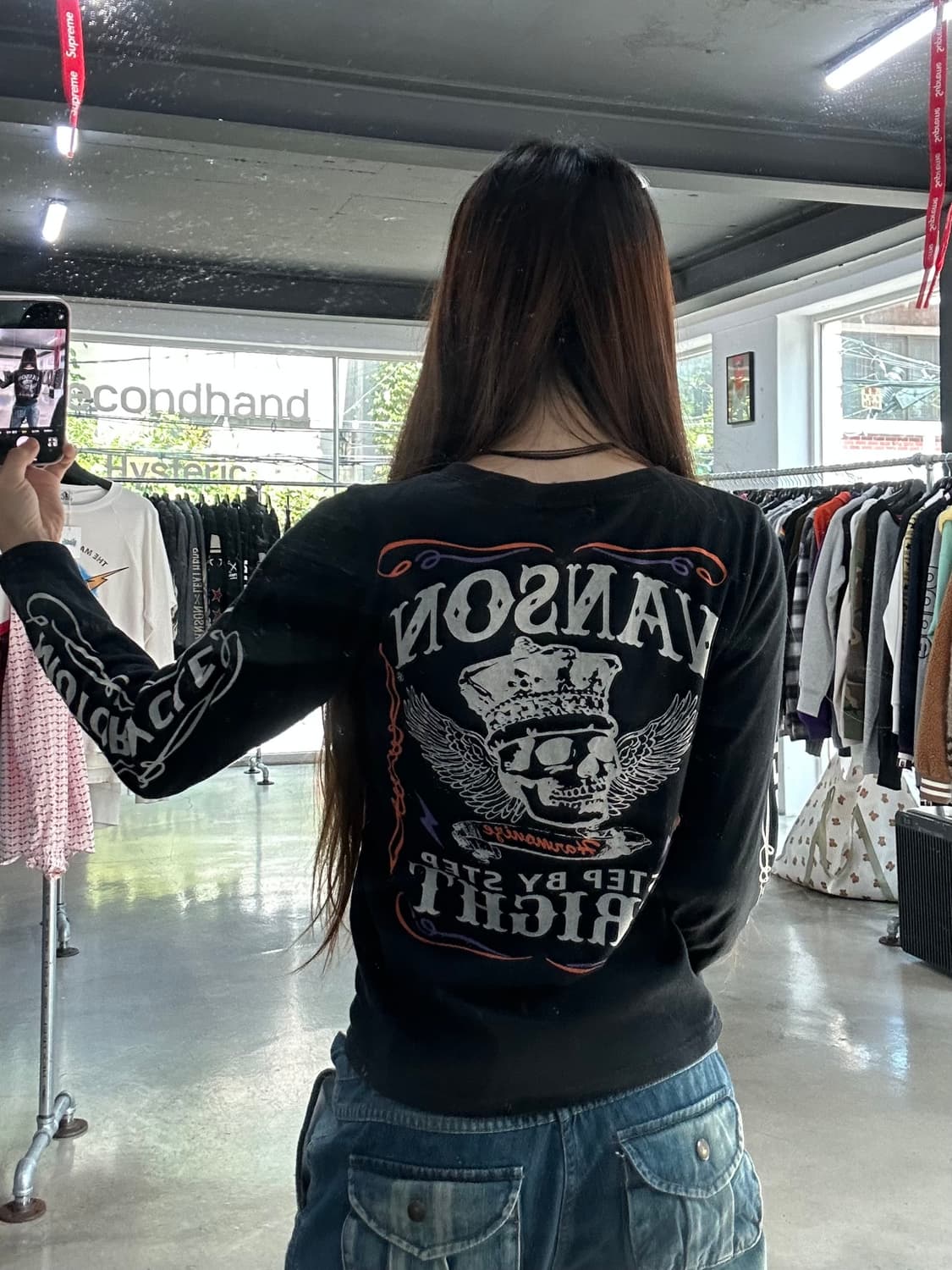 벤슨 스컬 하트큐피드 롱슬리브긴팔티셔츠 상품이미지2