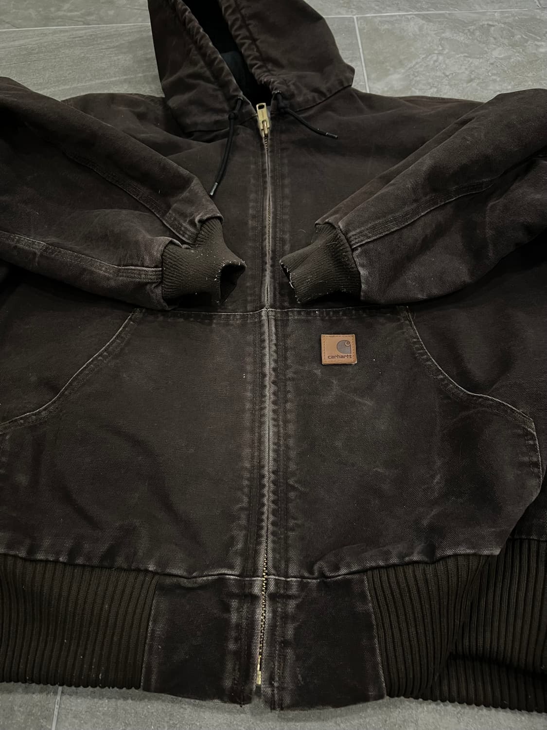 (L) 칼하트 덕 액티브 후드자켓 J130 DKB 다크브라운 상품이미지7