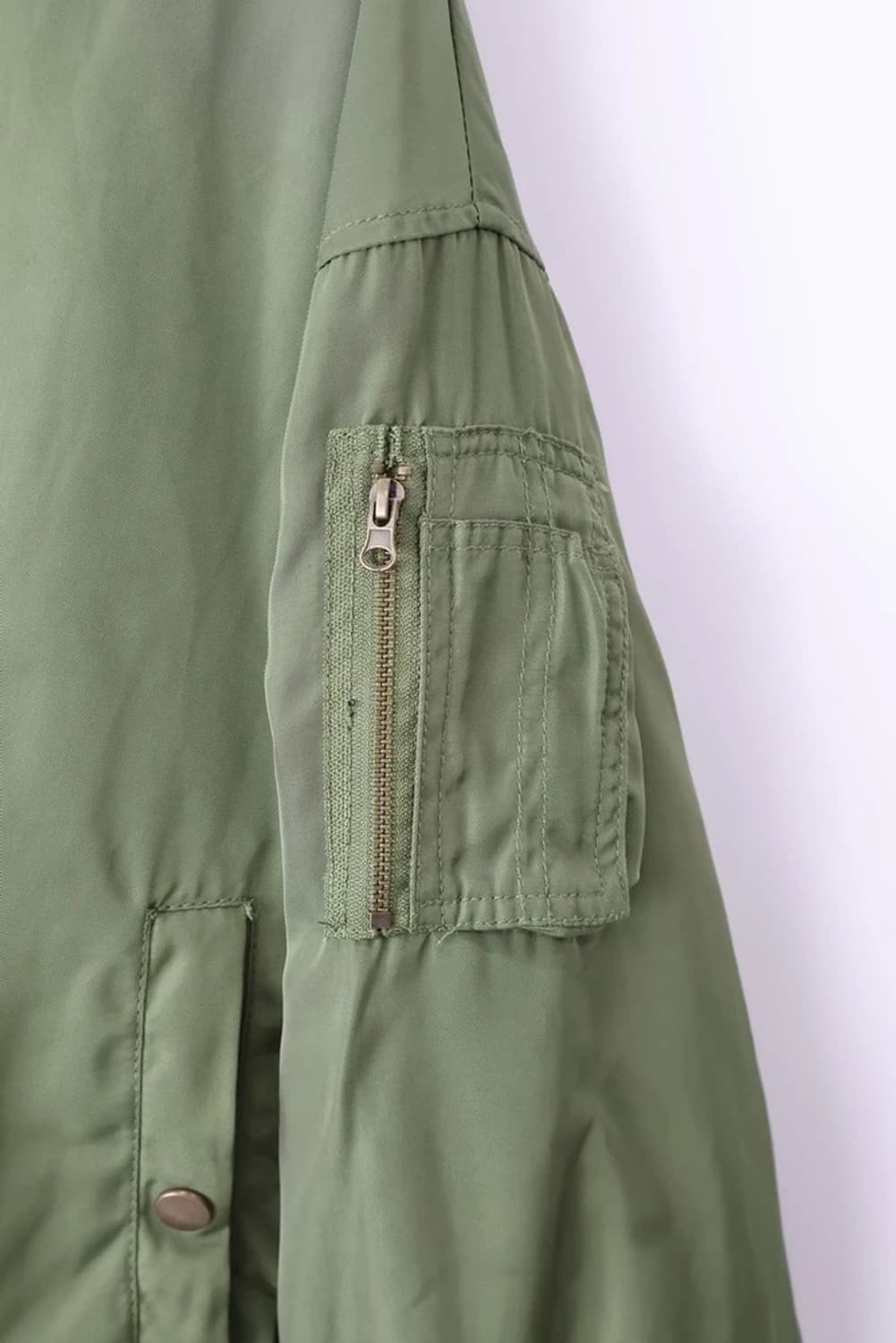 Riche Glamour Olive MA-1 Bomber Jacket 상품이미지4