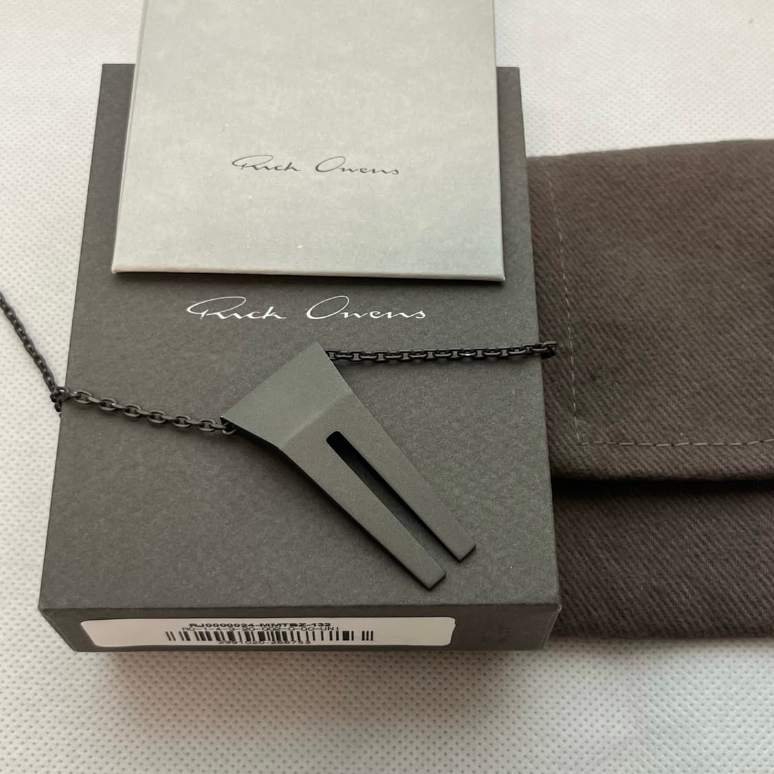 릭오웬스 OPEN TRUNK 목걸이/블랙 상품이미지2