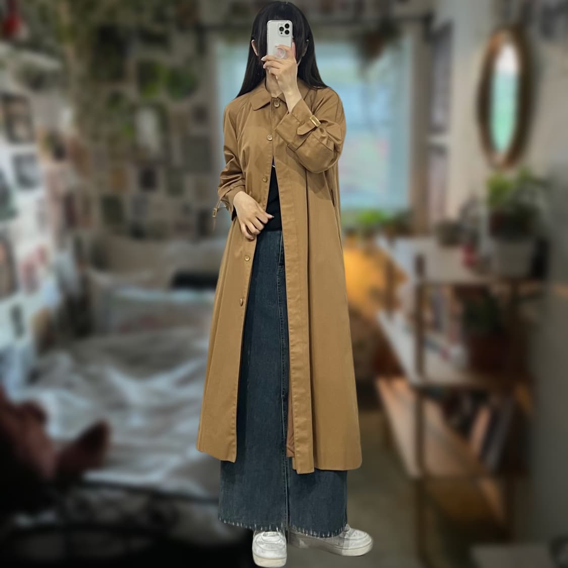 밀크브라운 트렌치 맥코트 상품이미지1