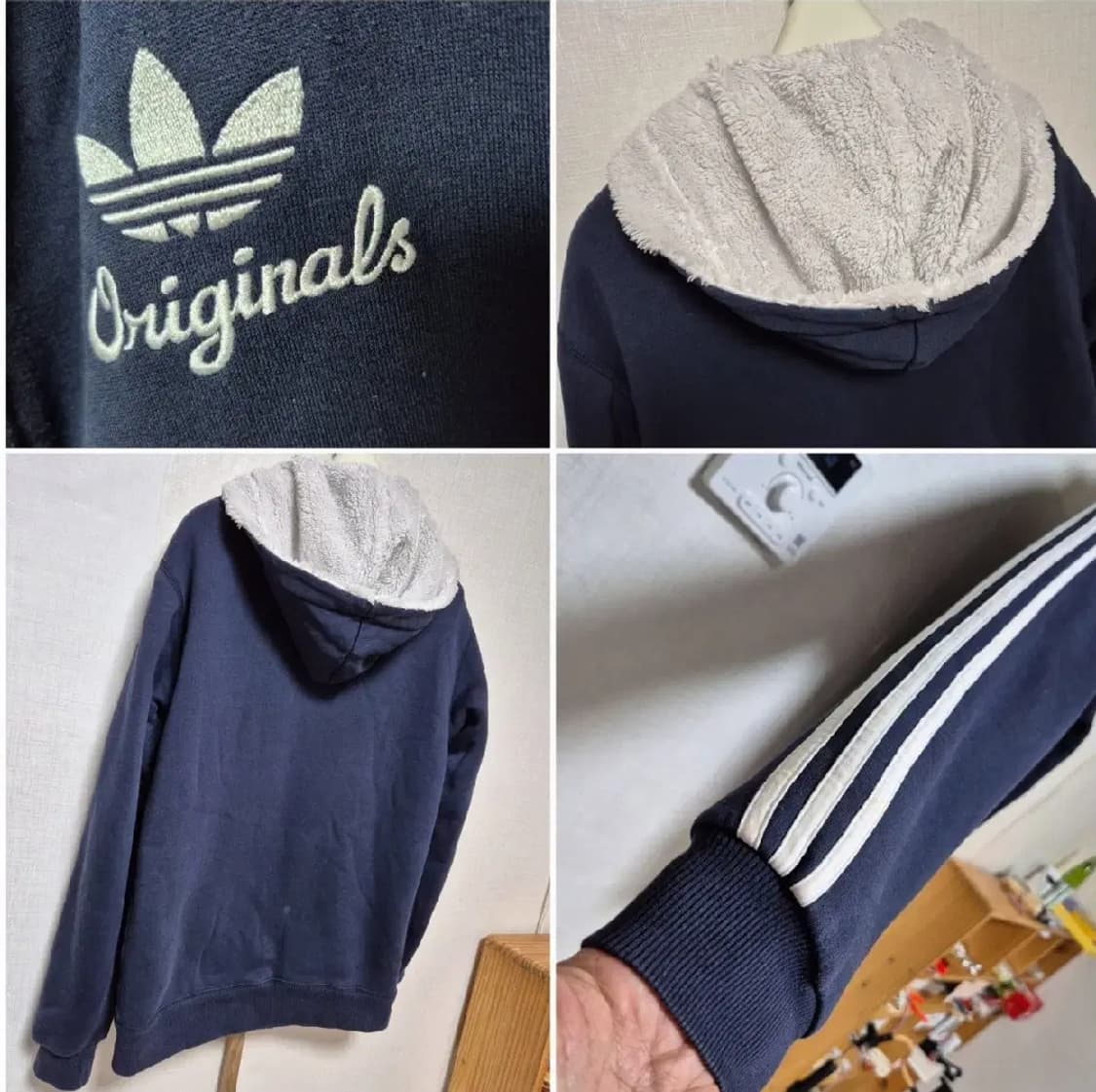 한정판 아디다스 후드집업 네이비 완전예쁨 핏깡패 상품이미지3
