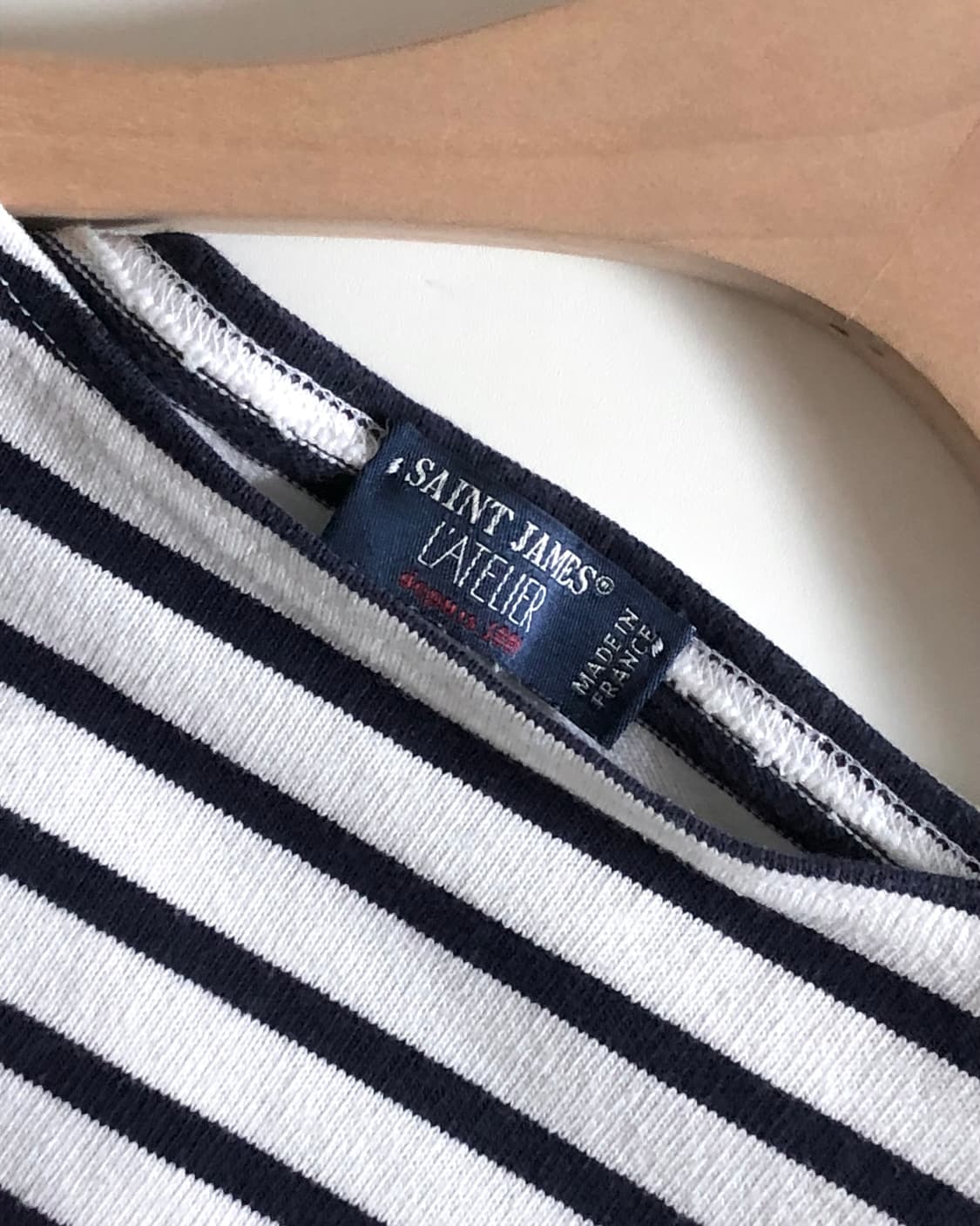 SaintJames 세인트제임스 네이비 스트라이프 롱슬리브  상품이미지5