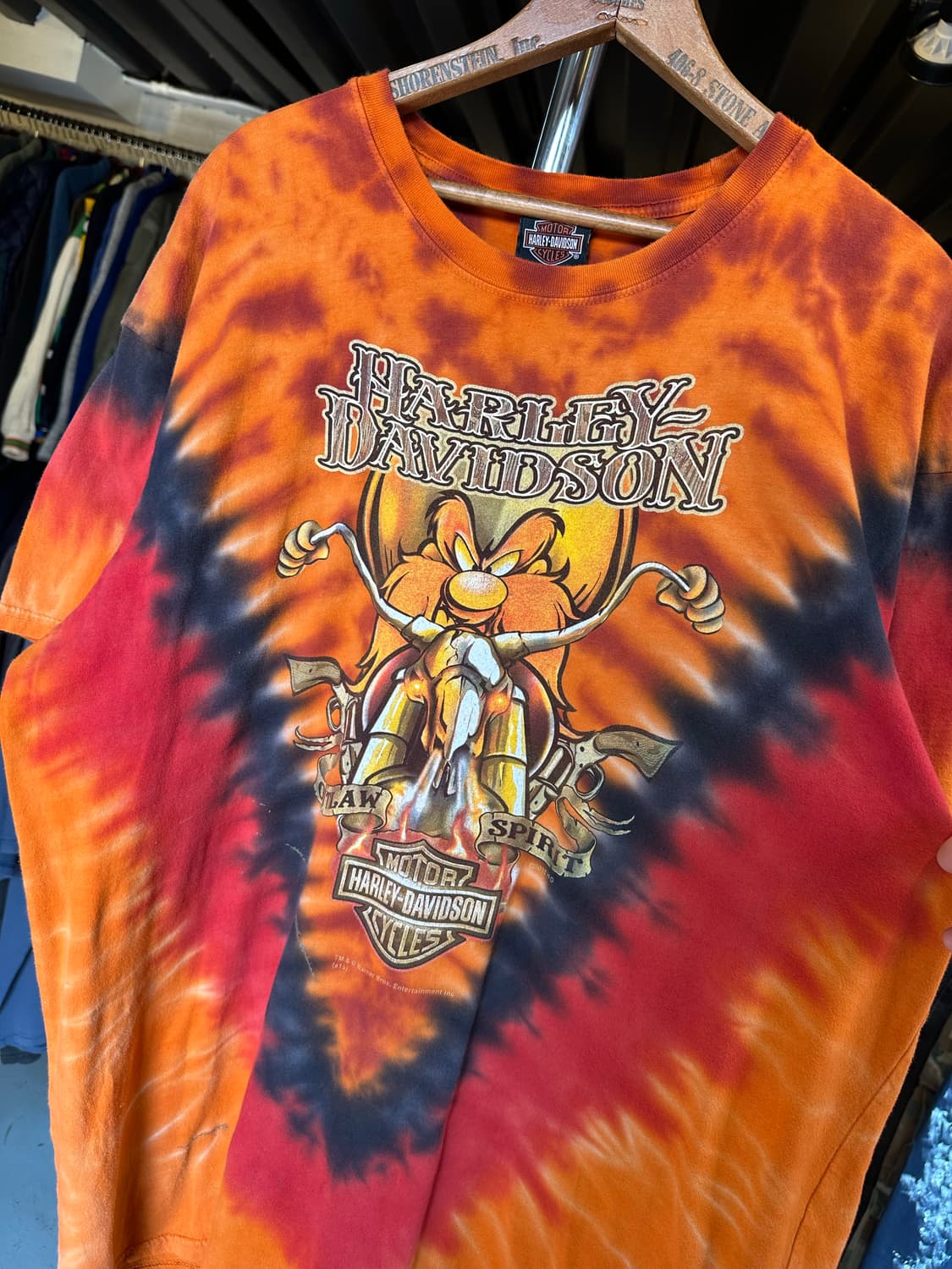 할리데이비슨 루니툰즈 프린팅 티셔츠 상품이미지4