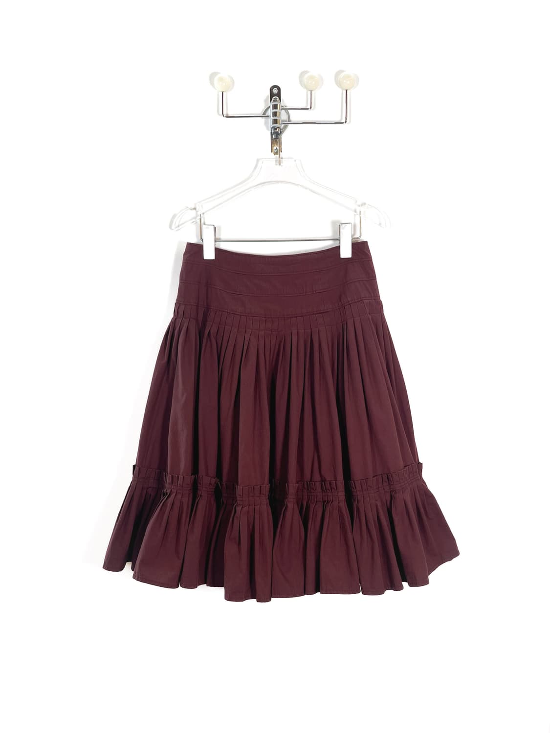 빈티지 핀턱 버튼 스커트 상품이미지5