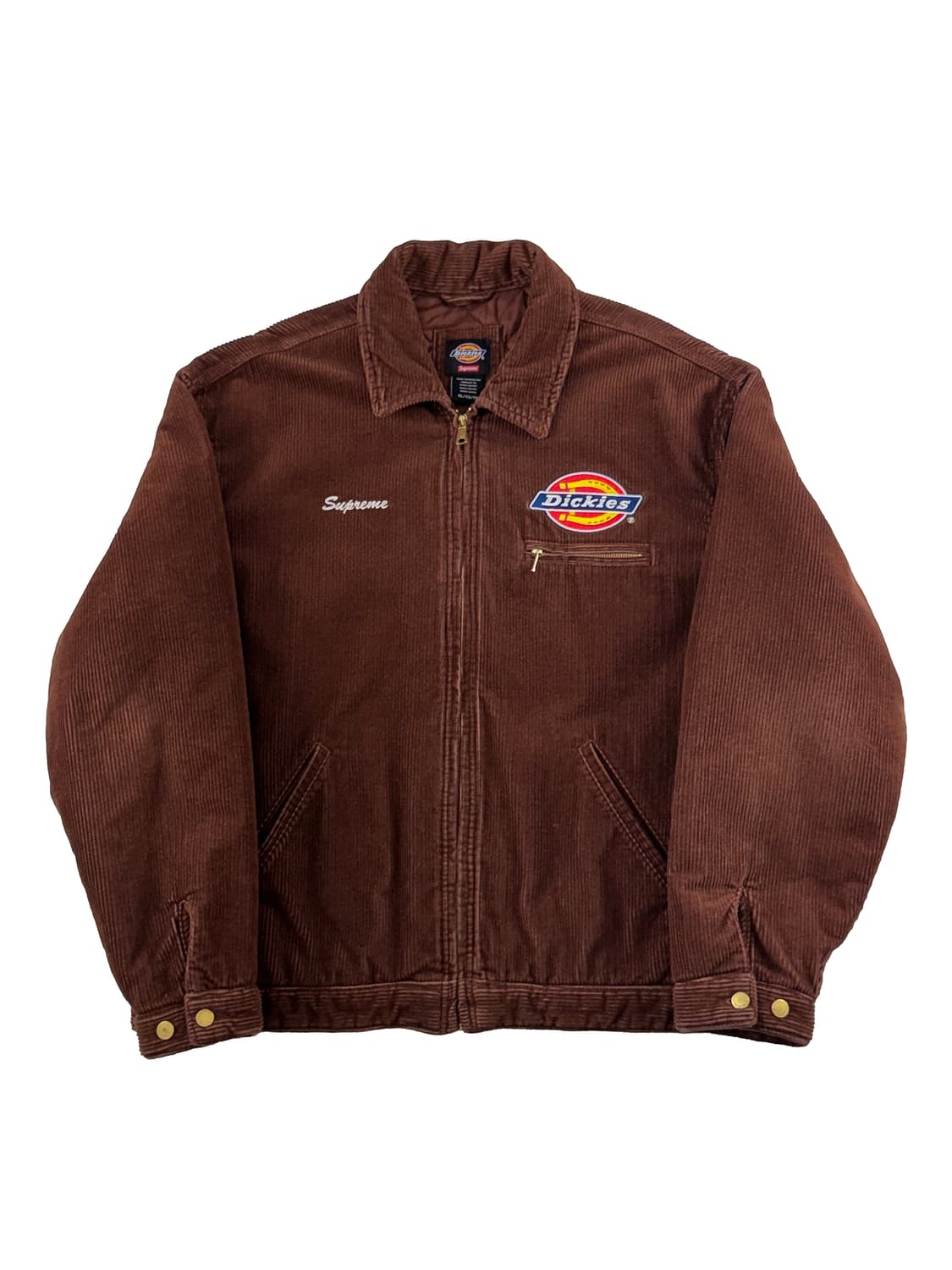 슈프림 x 디키즈 코듀로이 워크 자켓 브라운 상품이미지1