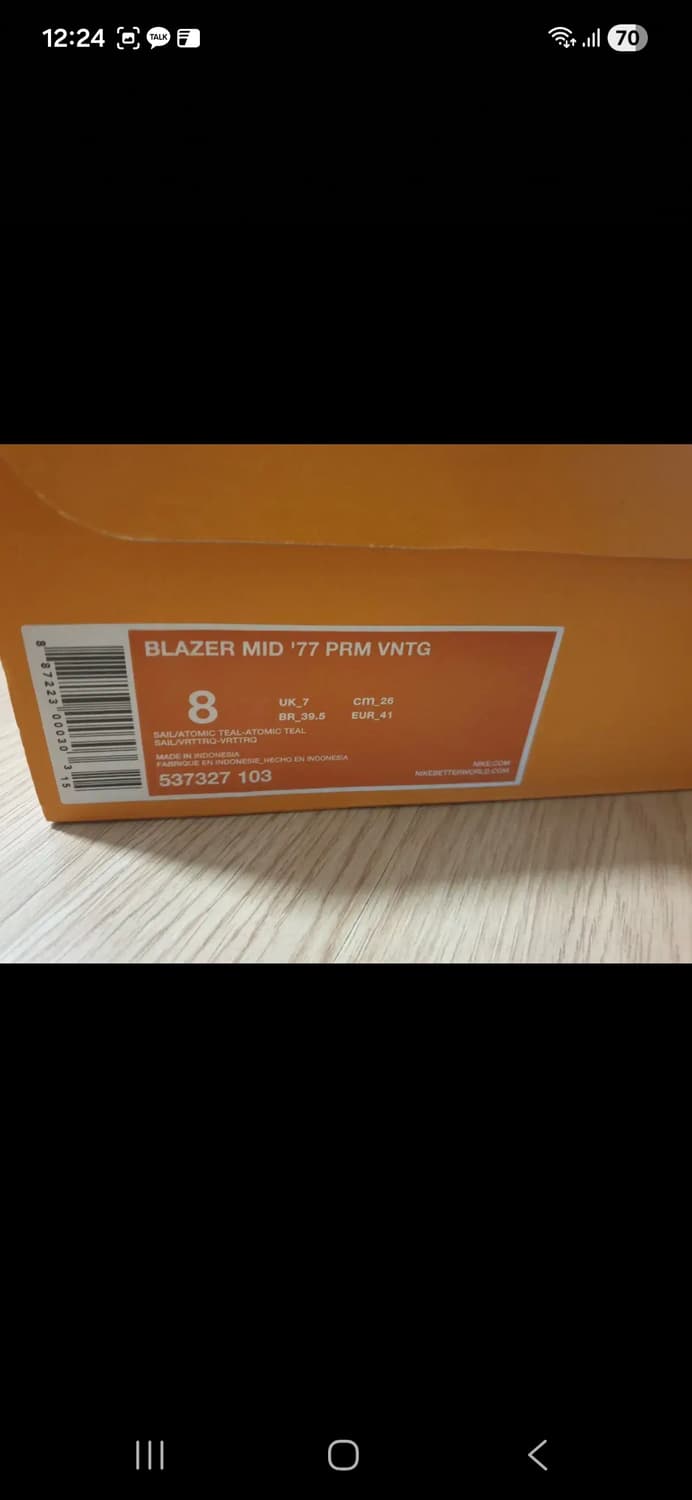 나이키 블레이저 빈티지77 260사이즈 새상품 상품이미지6