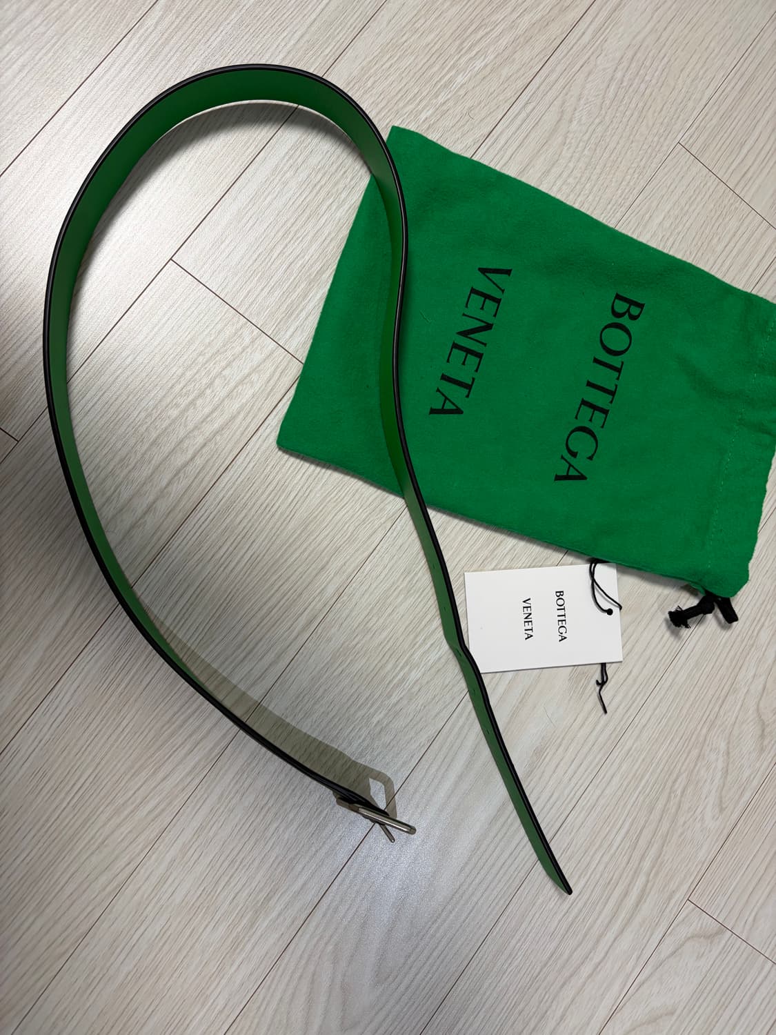 보테가베네타 스퀘어 레더 리버서블 벨트 90 상품이미지3