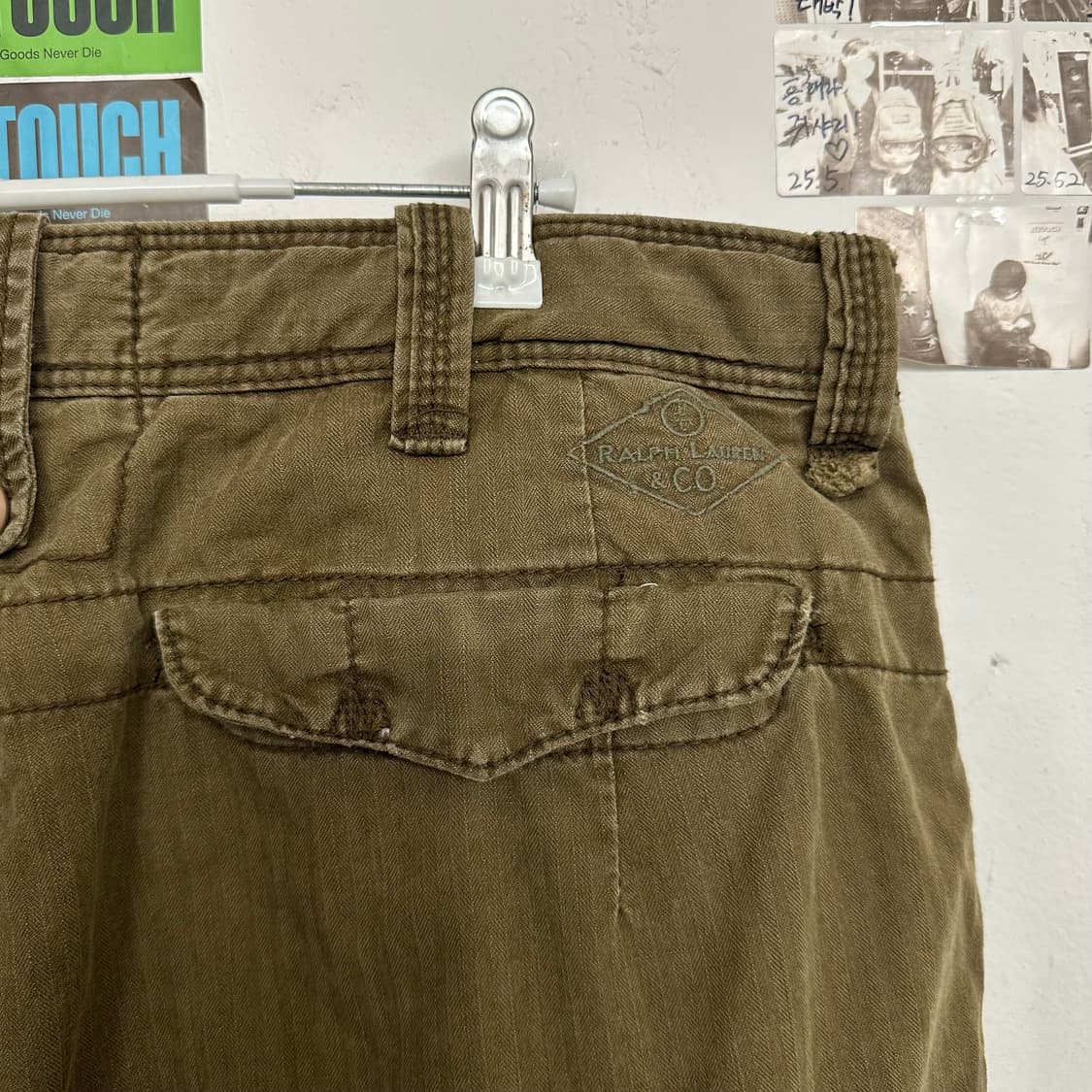 00’s 폴로 헤링본트윌 카고 치노 쇼츠 상품이미지5