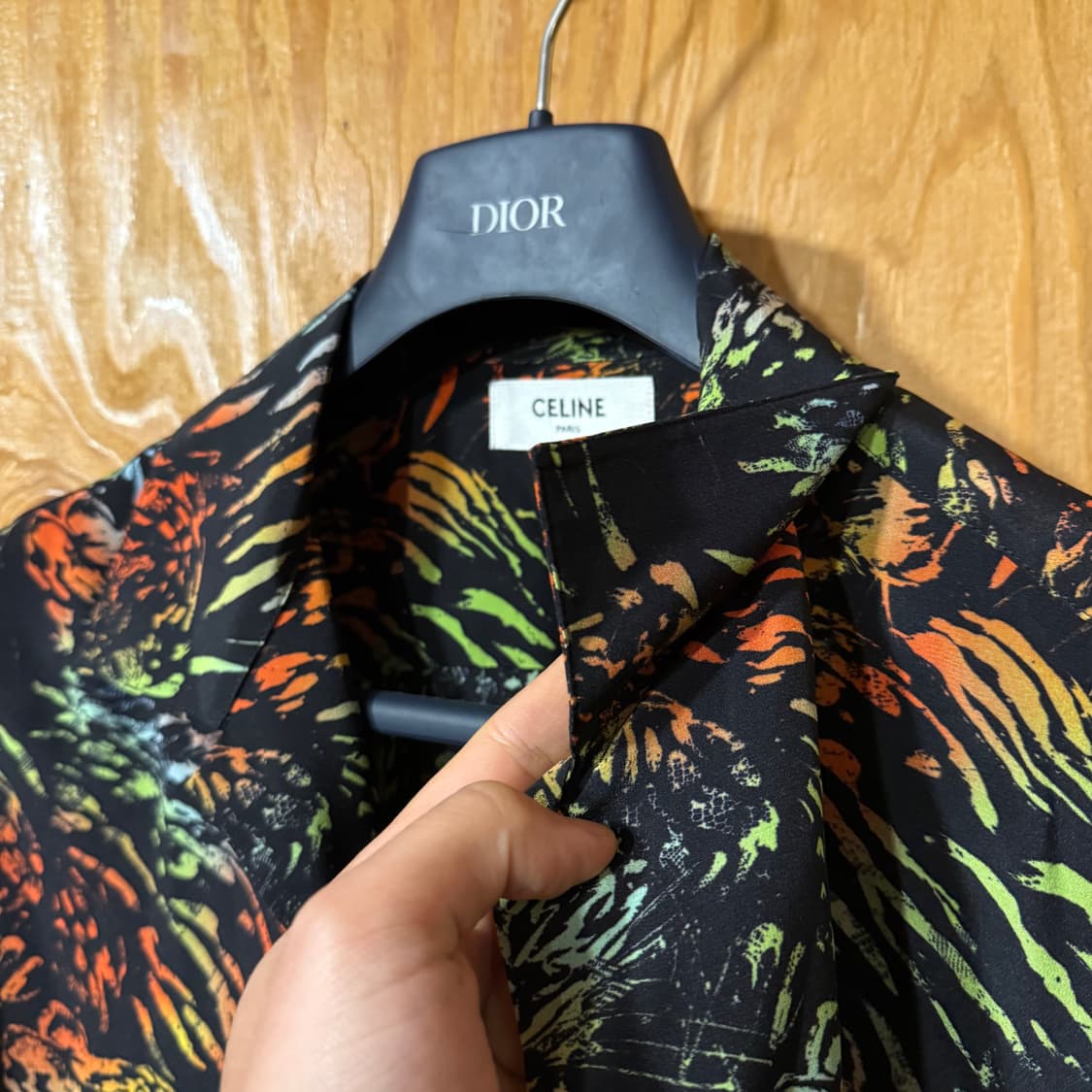 셀린느 23 S/S 하와이안 실크 셔츠 판매 합니다. 상품이미지5