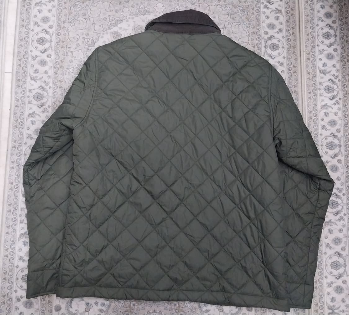 바버맛 탑텐 올리브 퀼팅 자켓 코듀로이 카라깃 105 상품이미지2